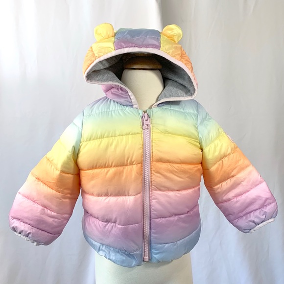 pastel puffer jacket